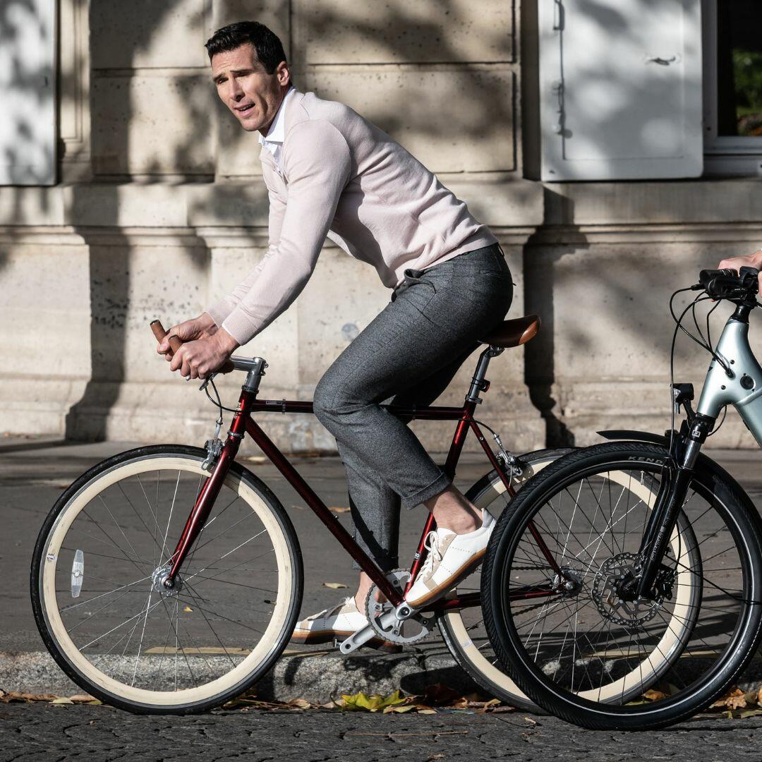 City pant flanelle 100% merinos, Frison