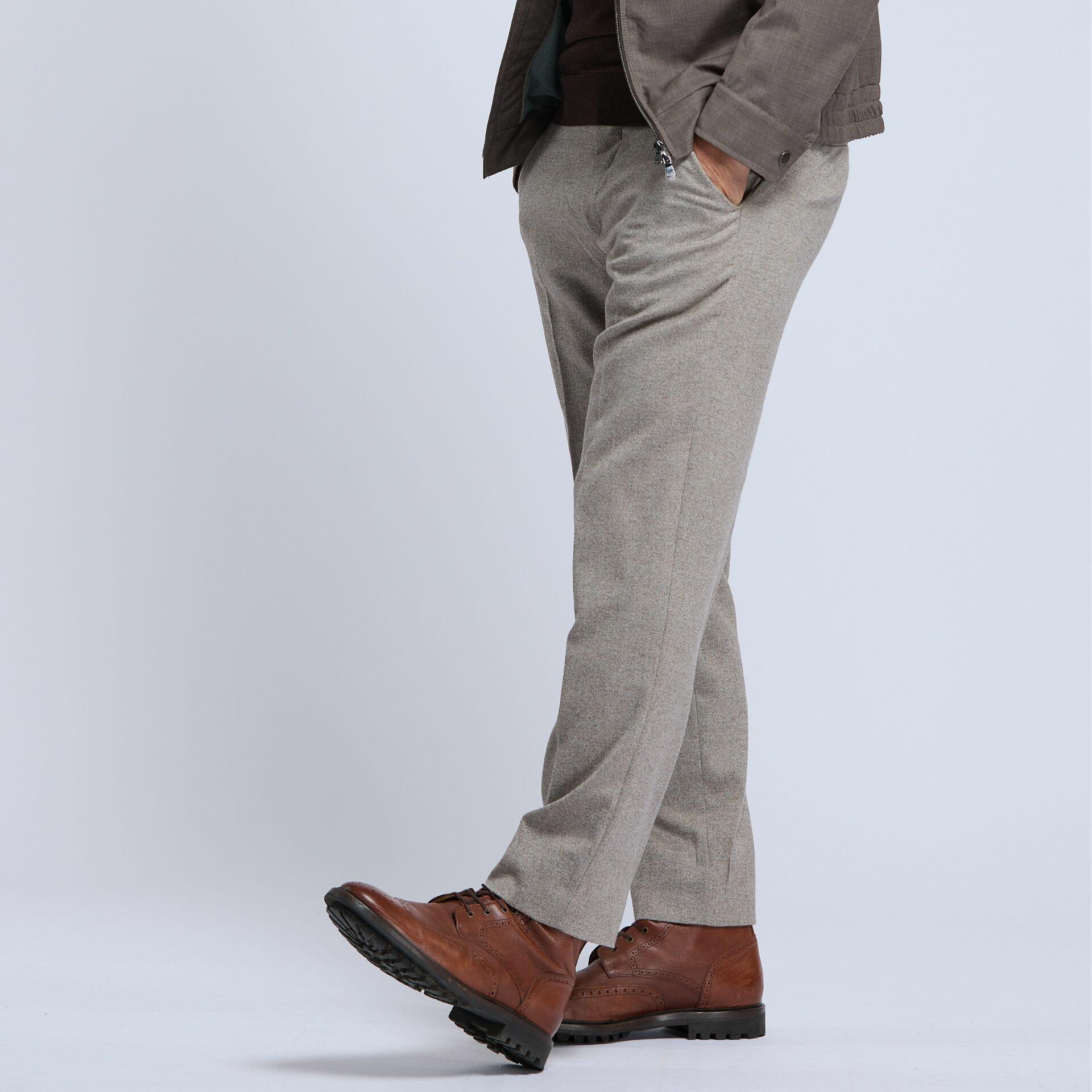 City pant flanelle 100% merinos, Frison