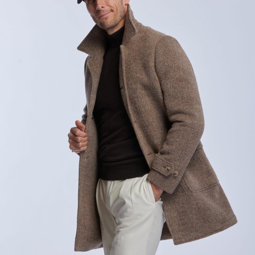 Manteau chaud et très léger en laine de baby lama, Courchevel