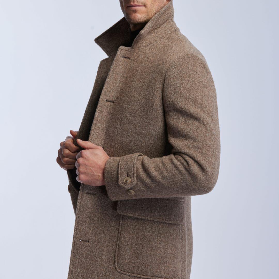 Manteau chaud et très léger en laine de baby lama, Courchevel
