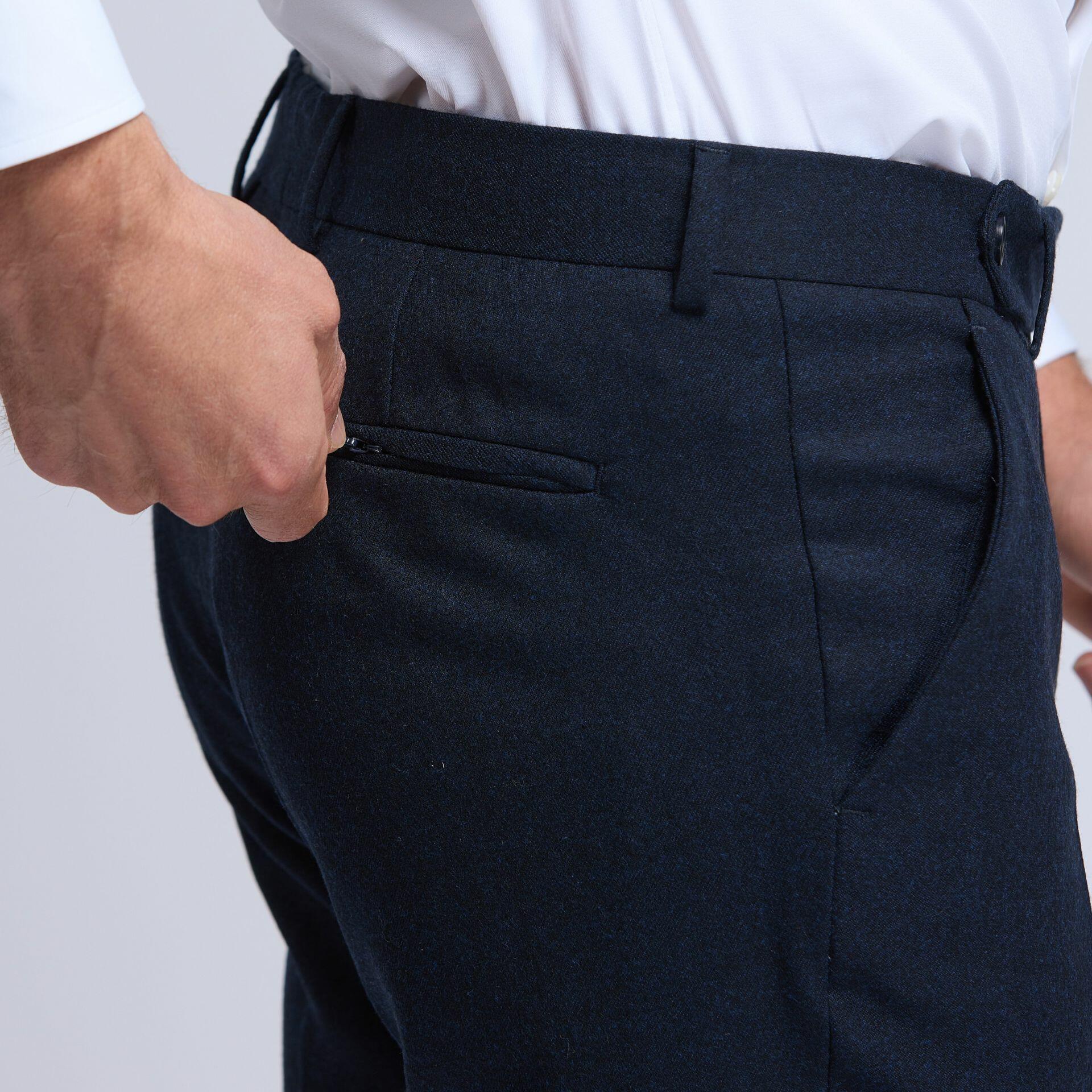 City pant flanelle 100% merinos, Frison