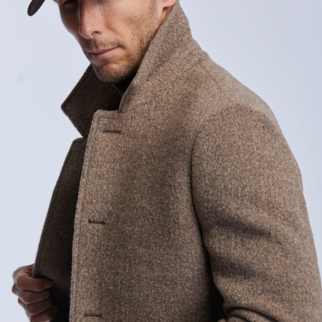 Manteau chaud et très léger en laine de baby lama, Courchevel