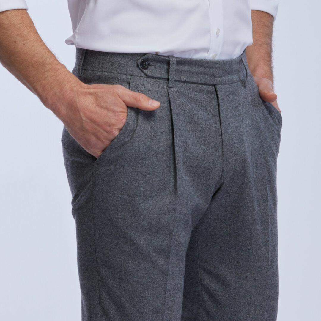 City pant flanelle 100% merinos, Walter