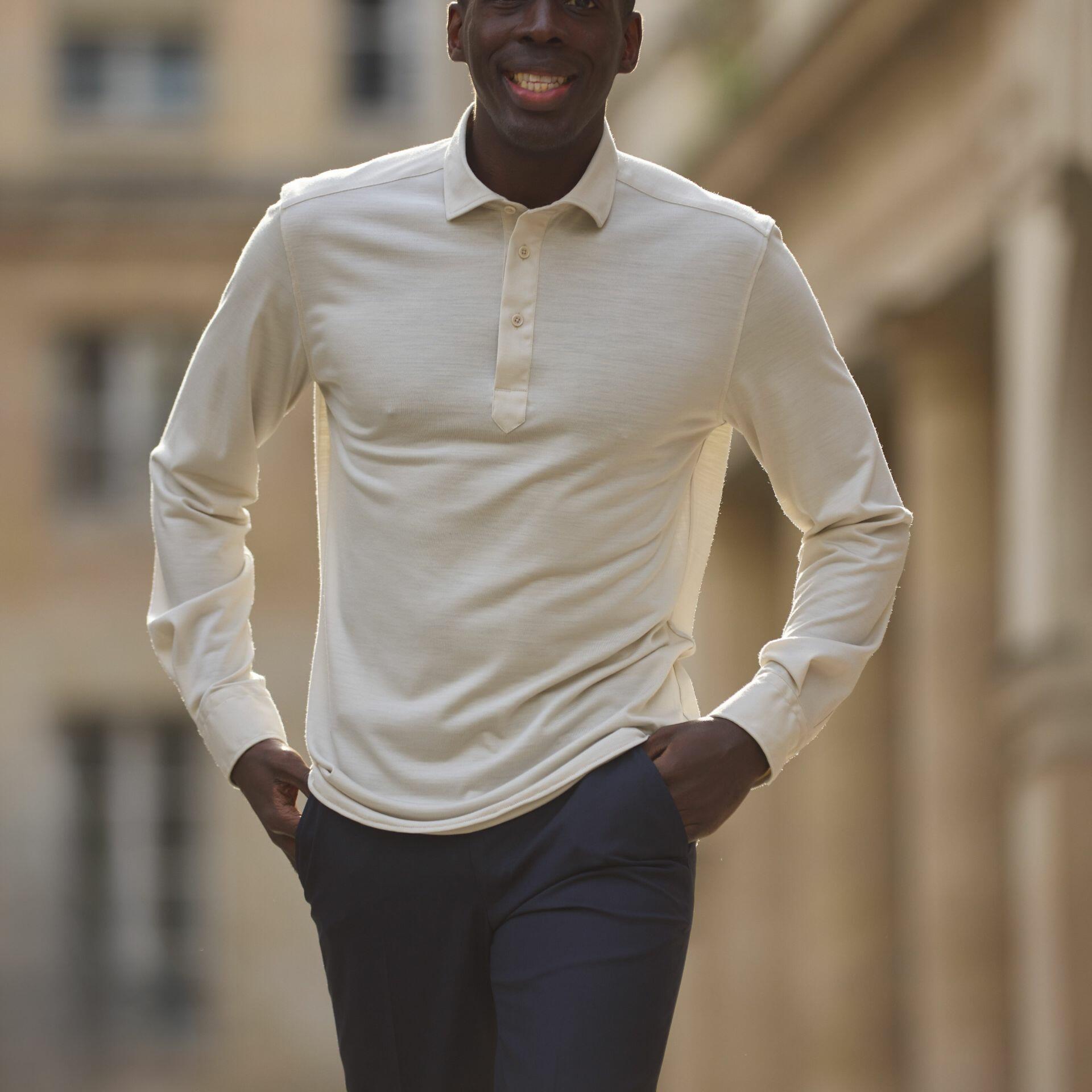 Pyla stretch polo shirt 100% merino