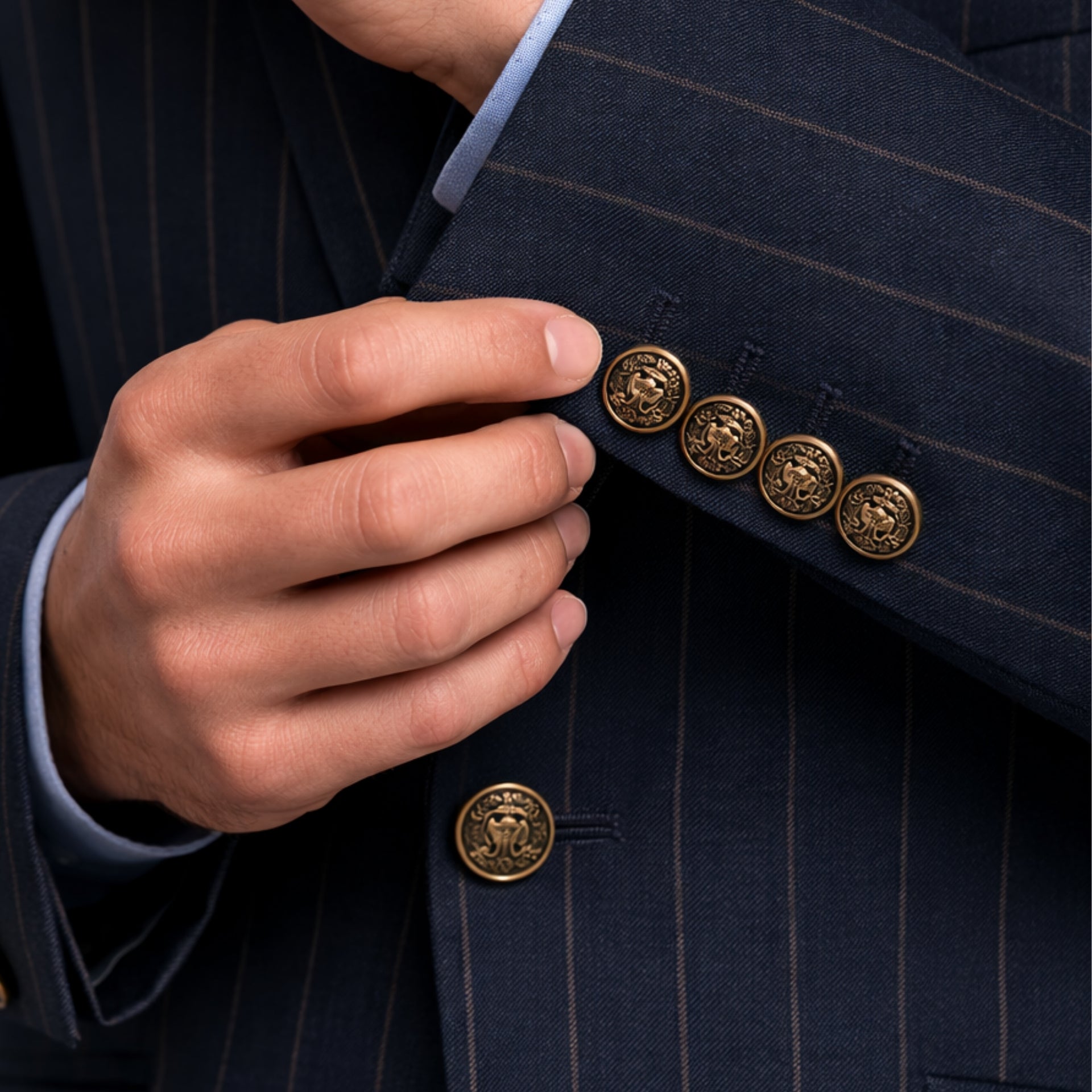 Veste croisée en mérinos Alfred, ligne Heritage