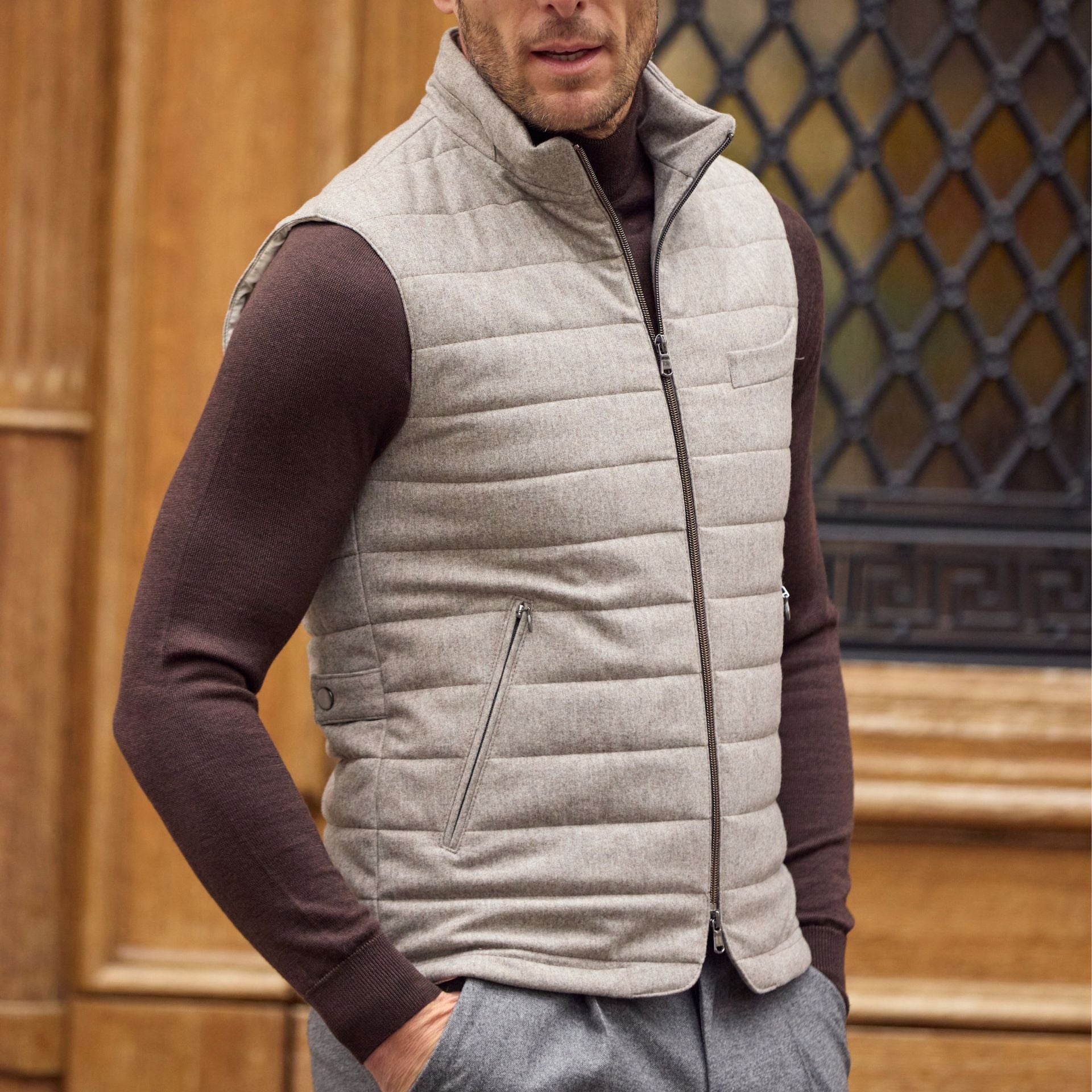 Body_warmer_en flanelle déperlante Wolbe Sarenne
