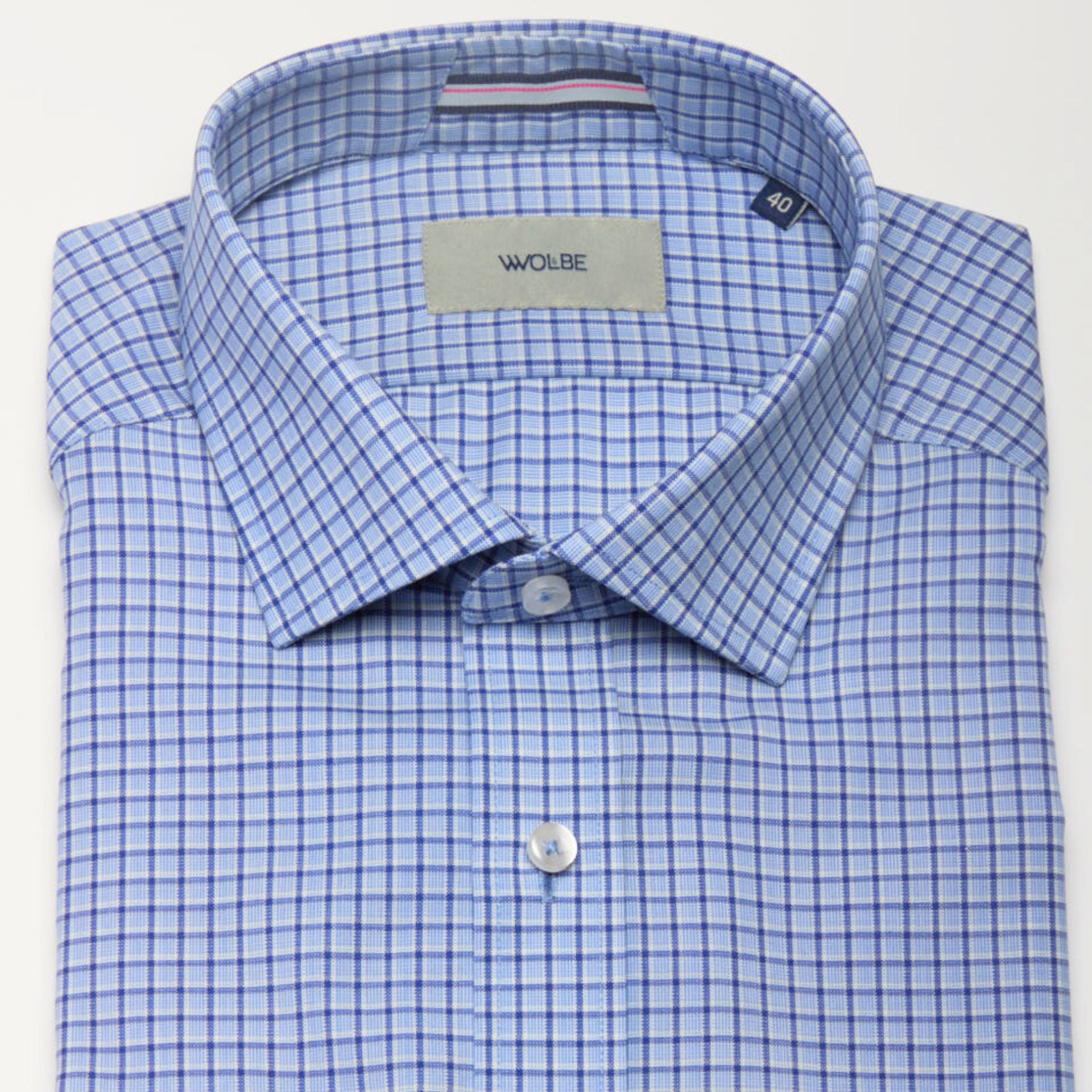 Chemise 72 h merinos Biella_carreaux_Wolbe anti transpirante