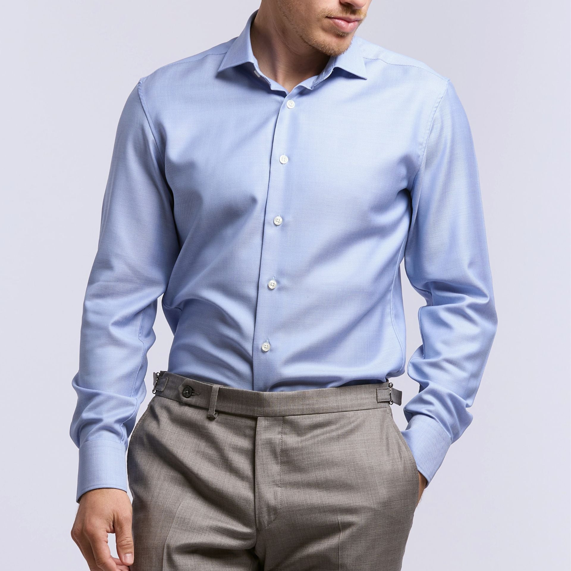 Chemise Biella 72 h oxford royal merinos Wolbe anti transpirante