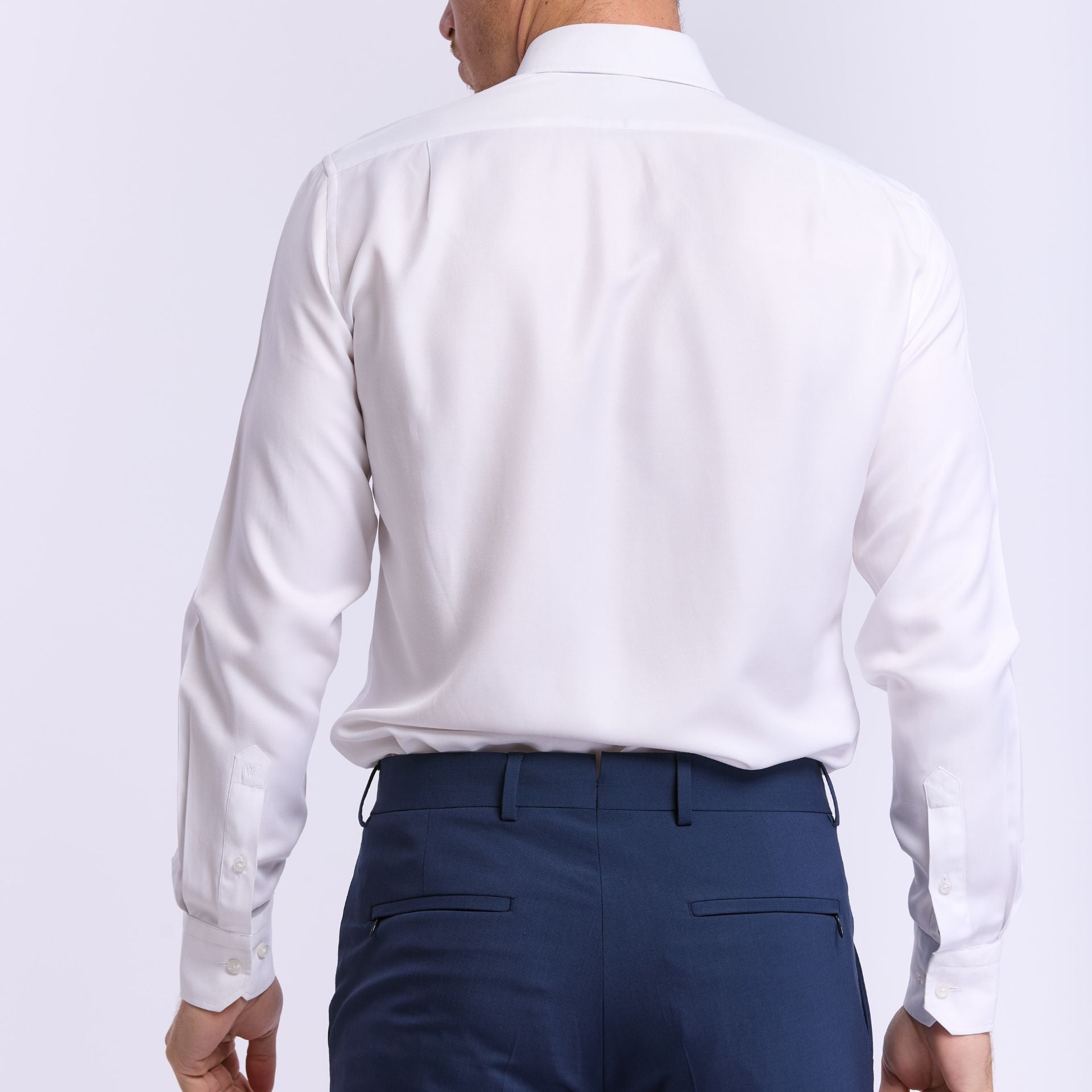 Chemise blanche anti transpiration en Tencel Wolbe Serenity