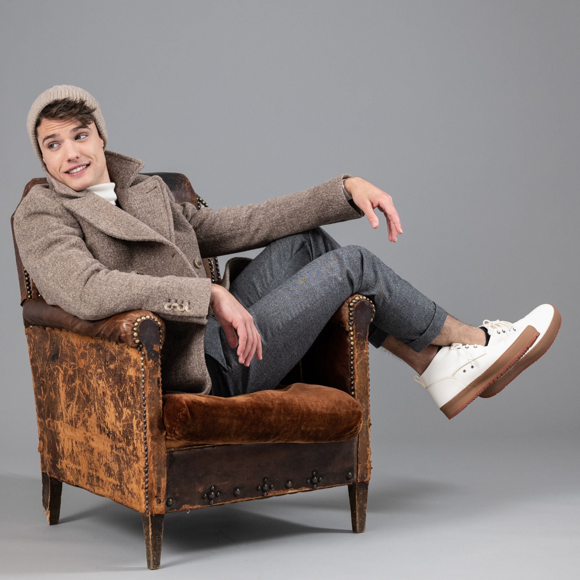 City pant en flannelle de merinos Frison Wolbe