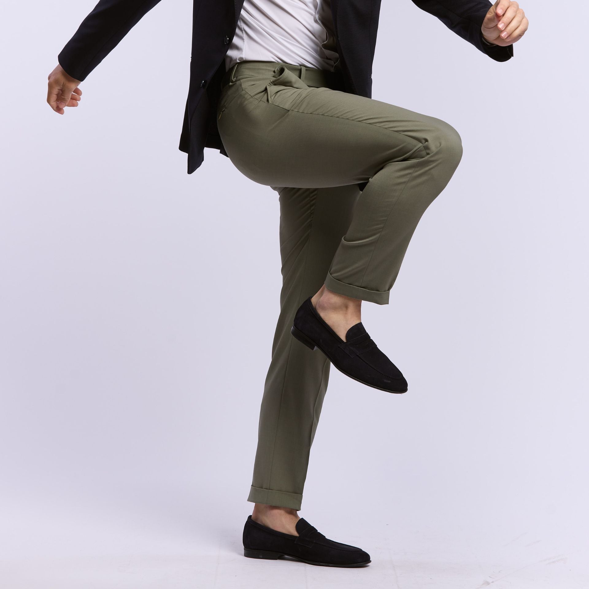 Pantalon Ultim Wolbe amande en combat wool