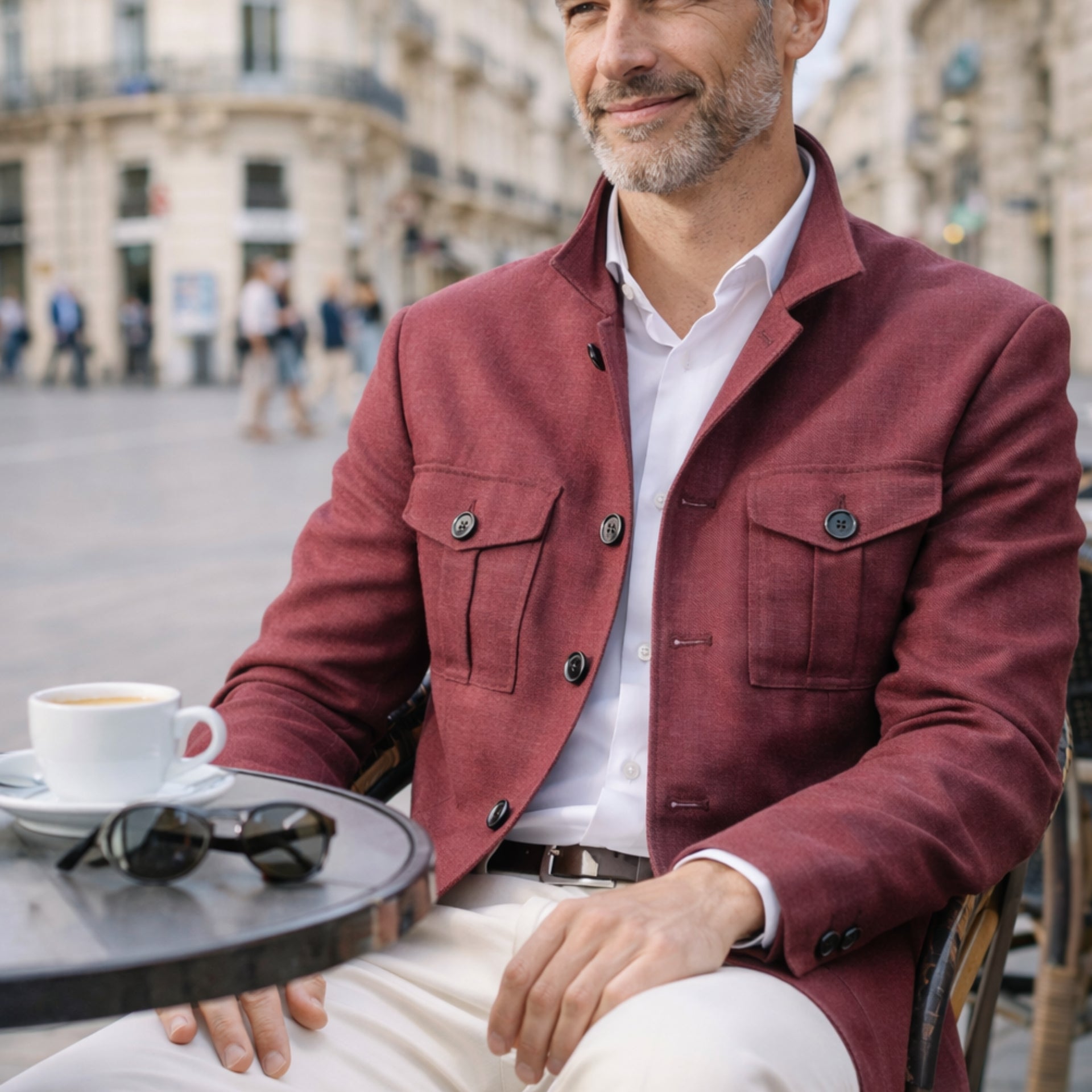 Saharienne merinos soie et lin, Hoggar