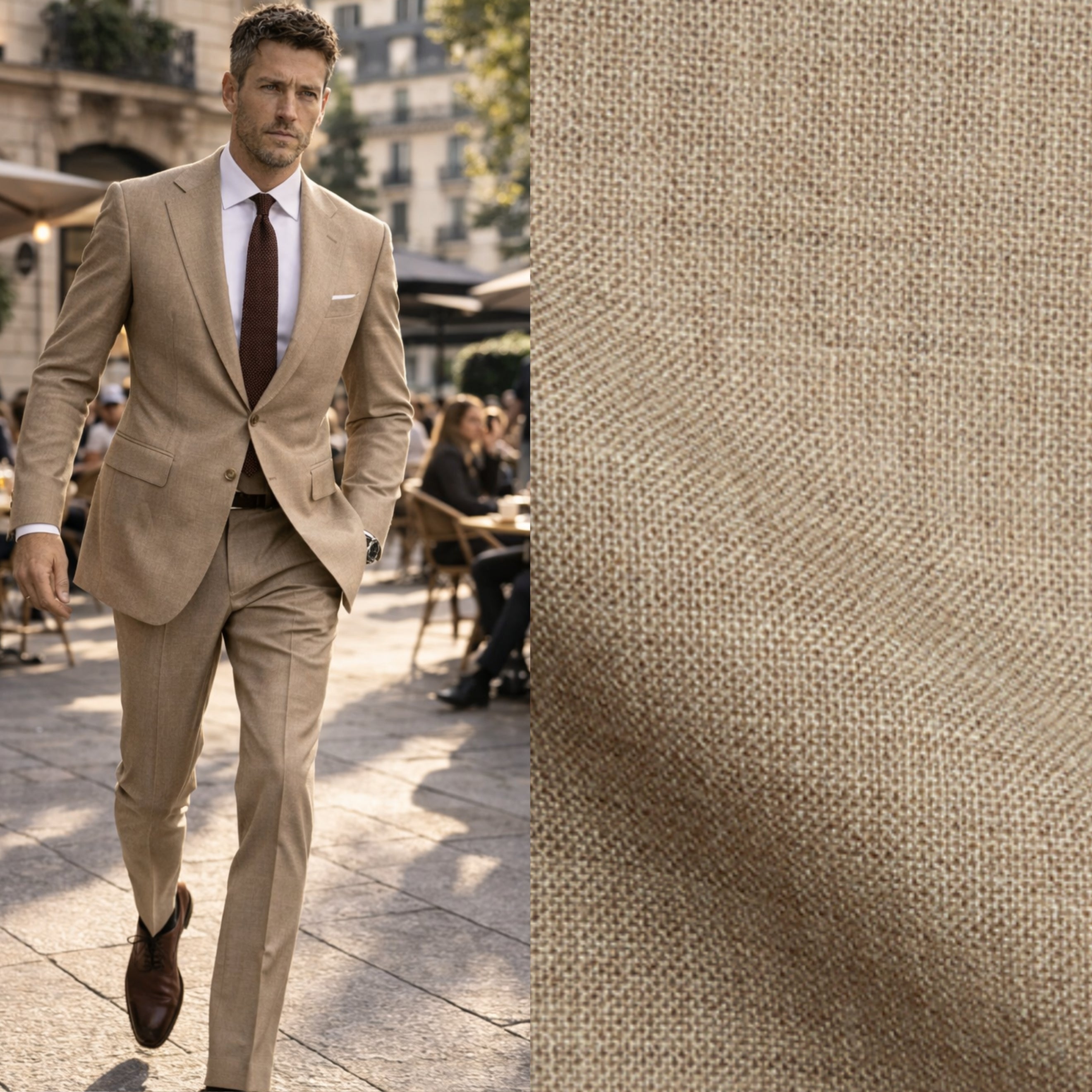 Costume en Twisted Wool, ligne Signature