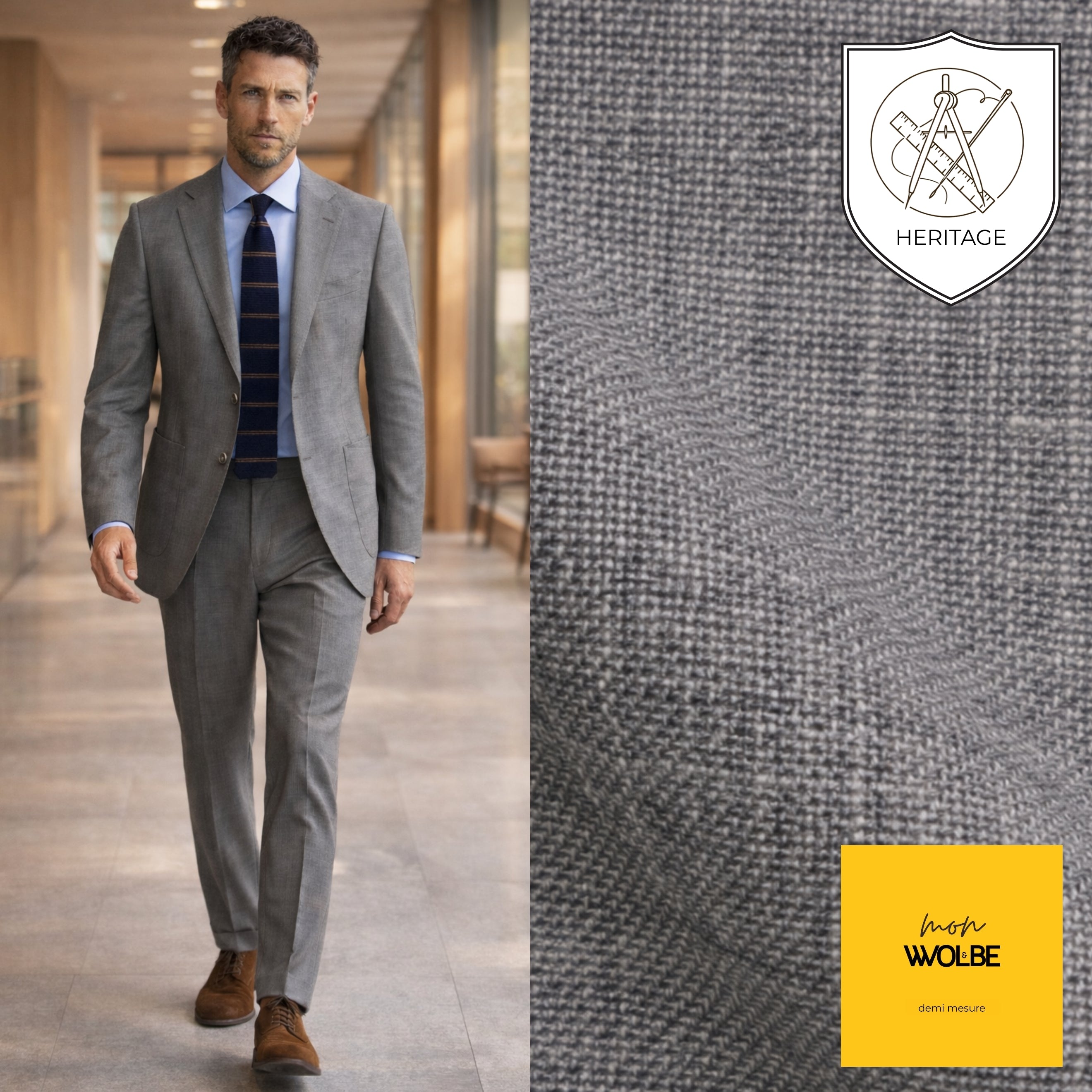 Costume en Twisted Wool, ligne Héritage