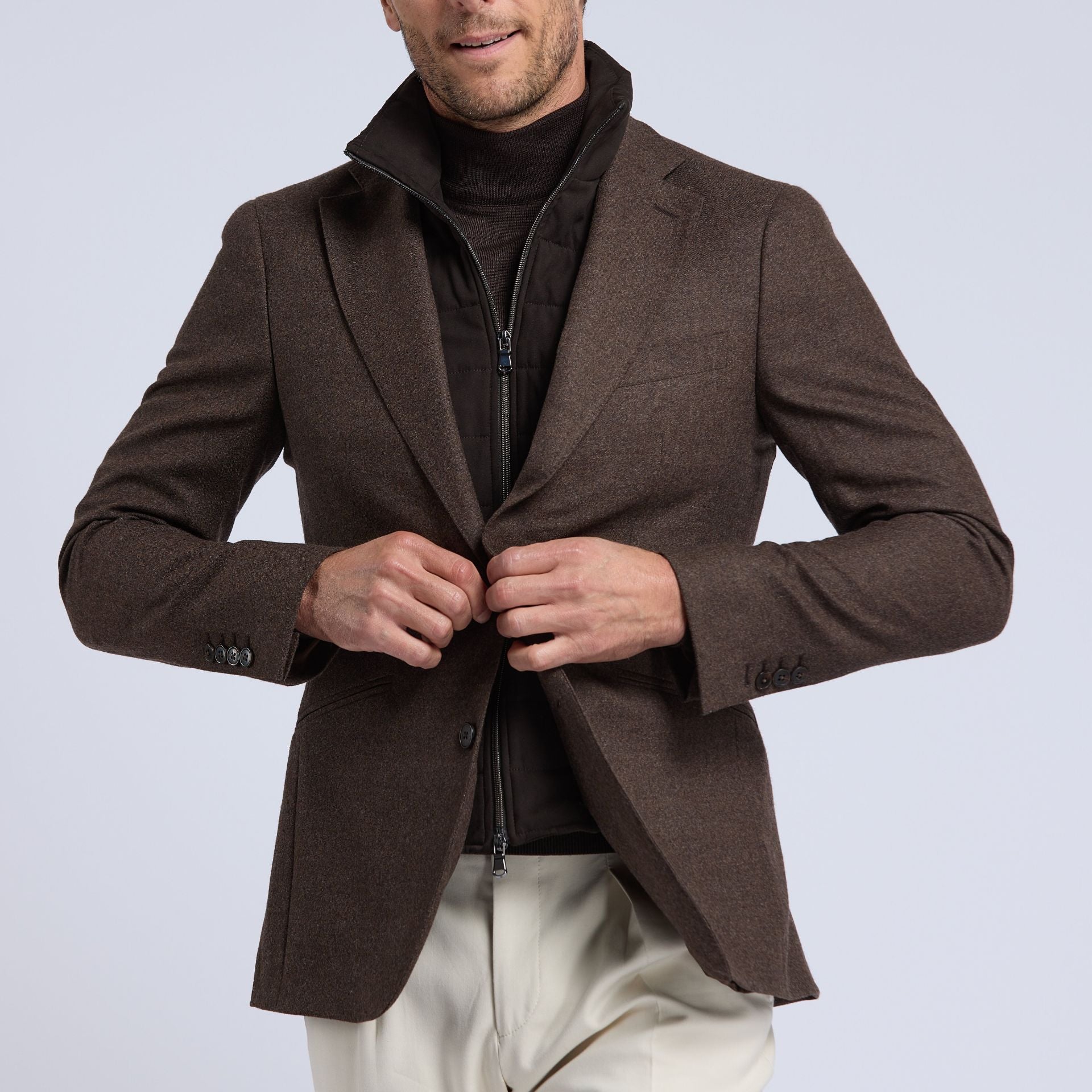Andrea jacket with removable bib