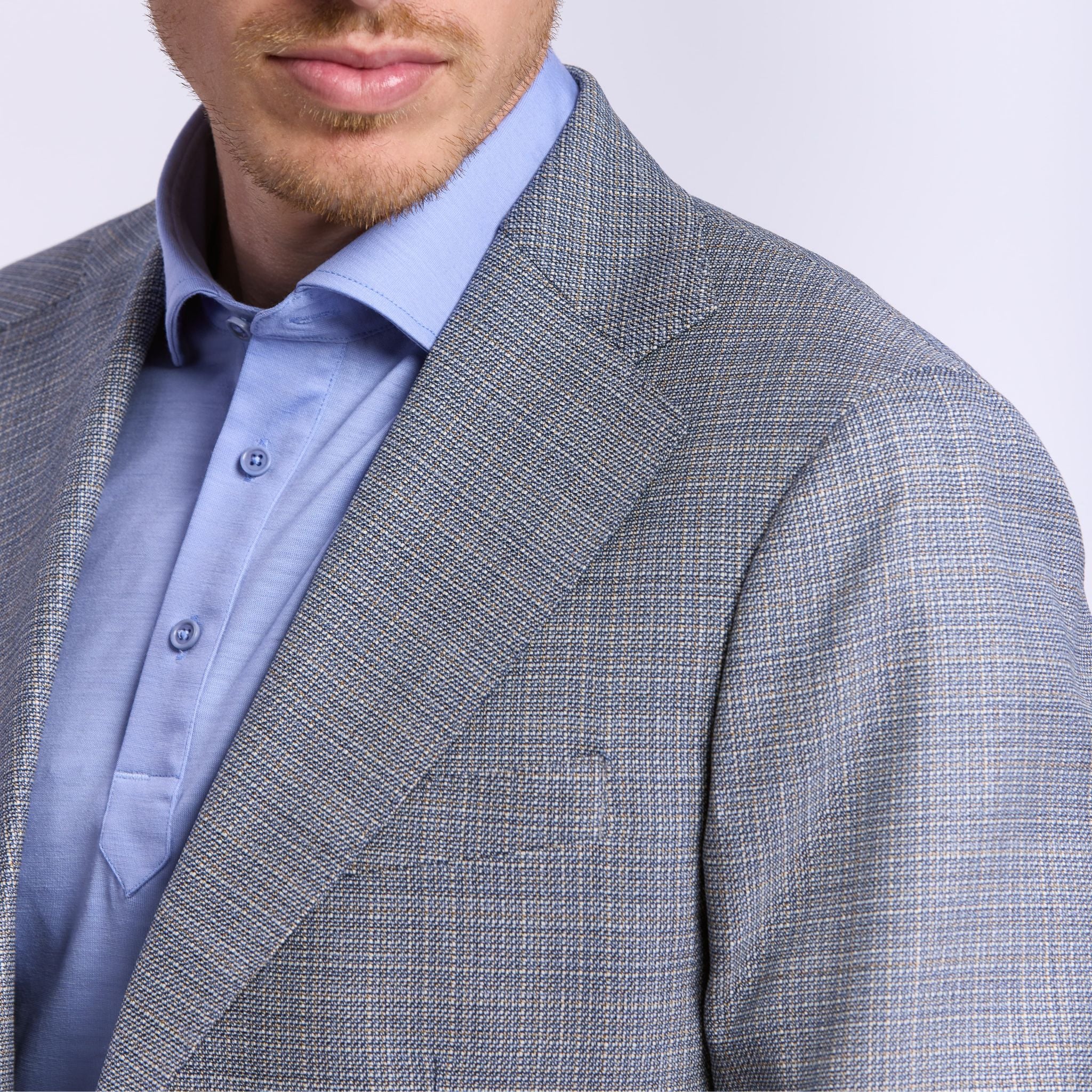 Veste légère fancy en merinos, Percy