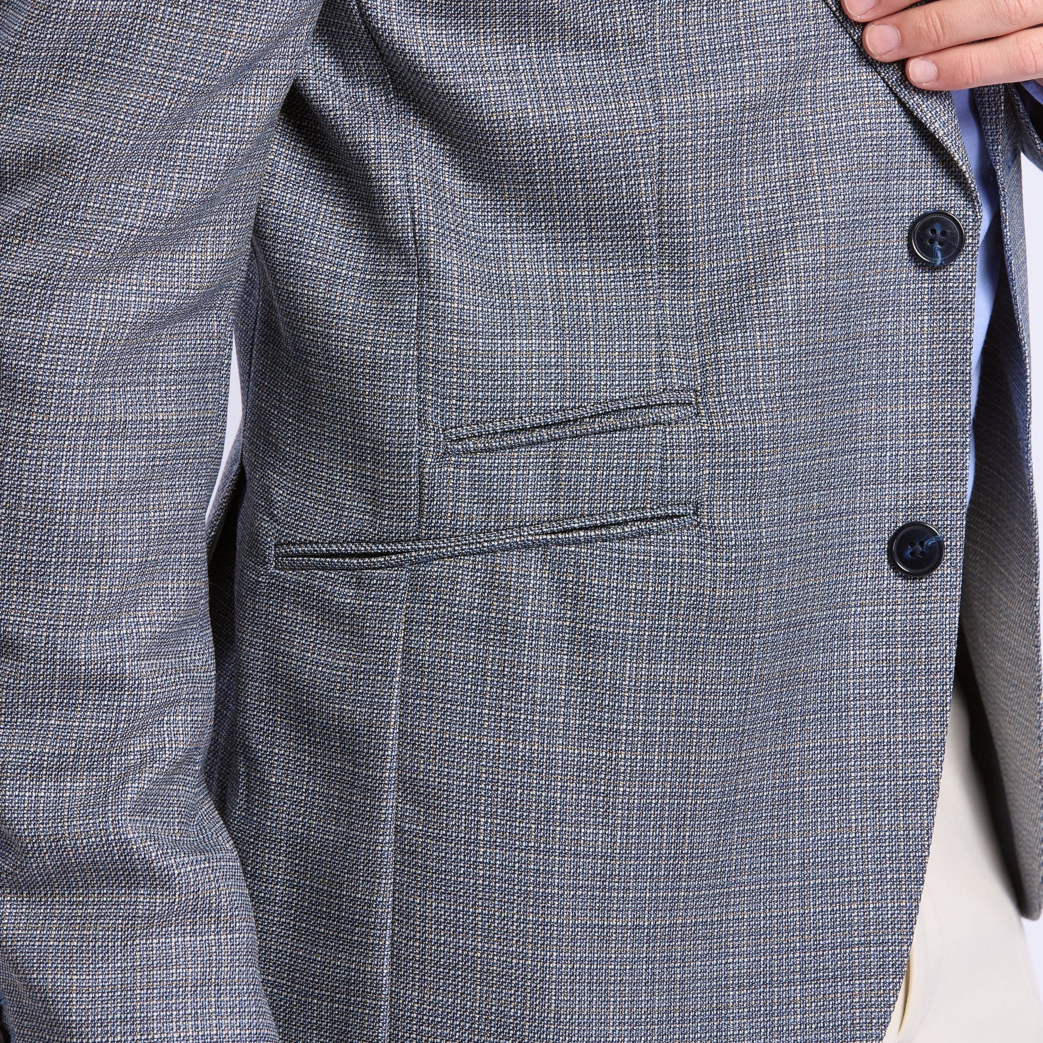 Veste légère fancy en merinos, Percy