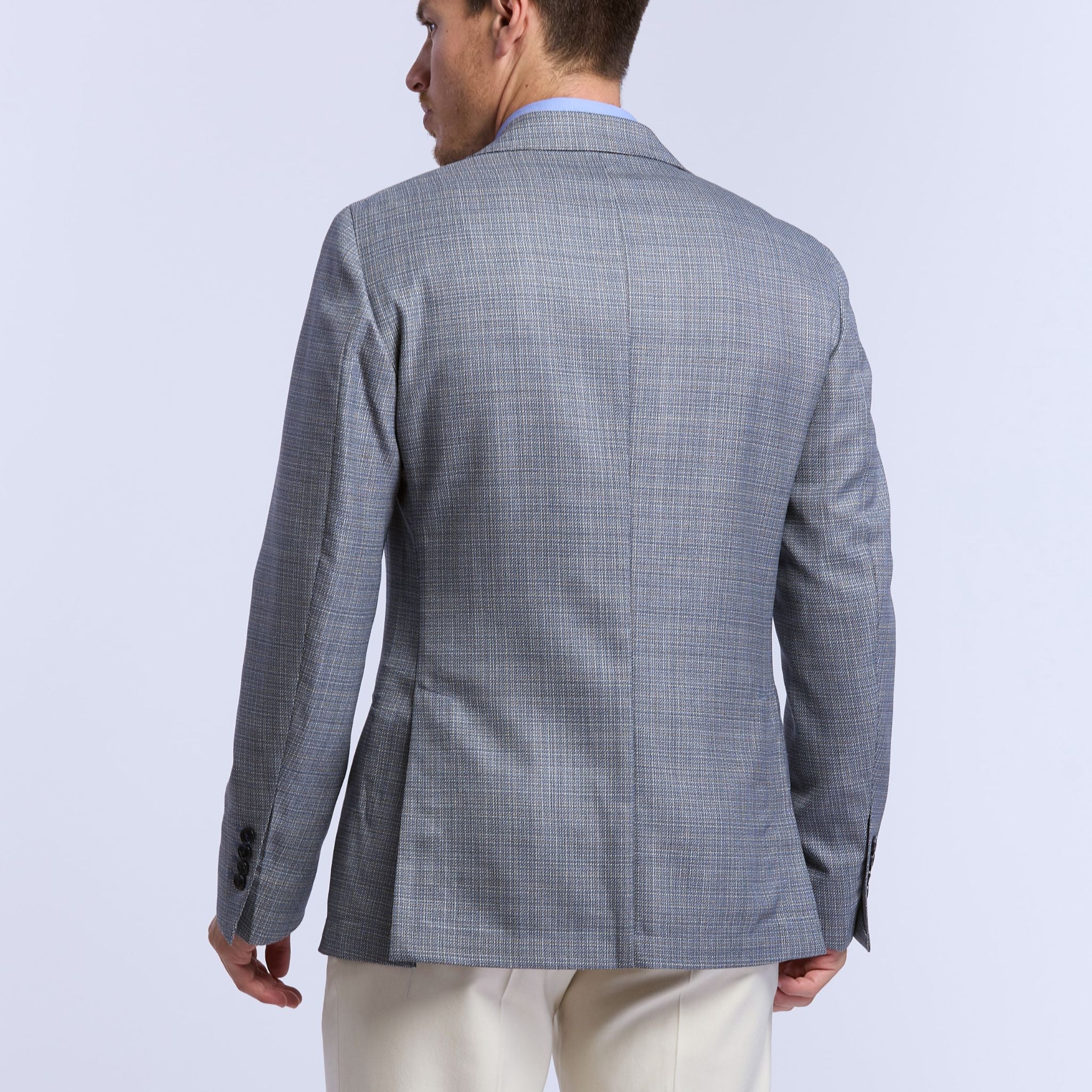Veste légère fancy en merinos, Percy