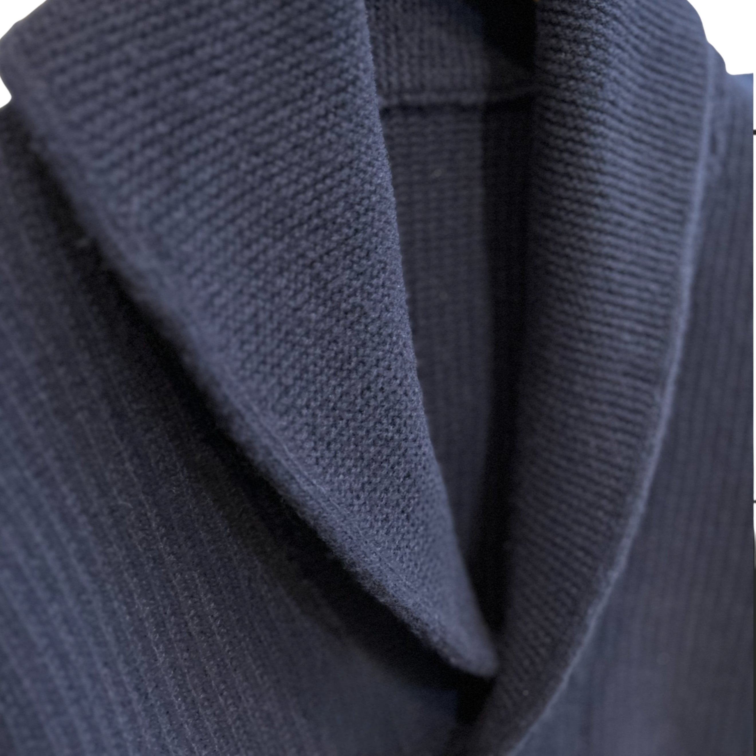 Cardigan col châle en laine d'agneau merinos