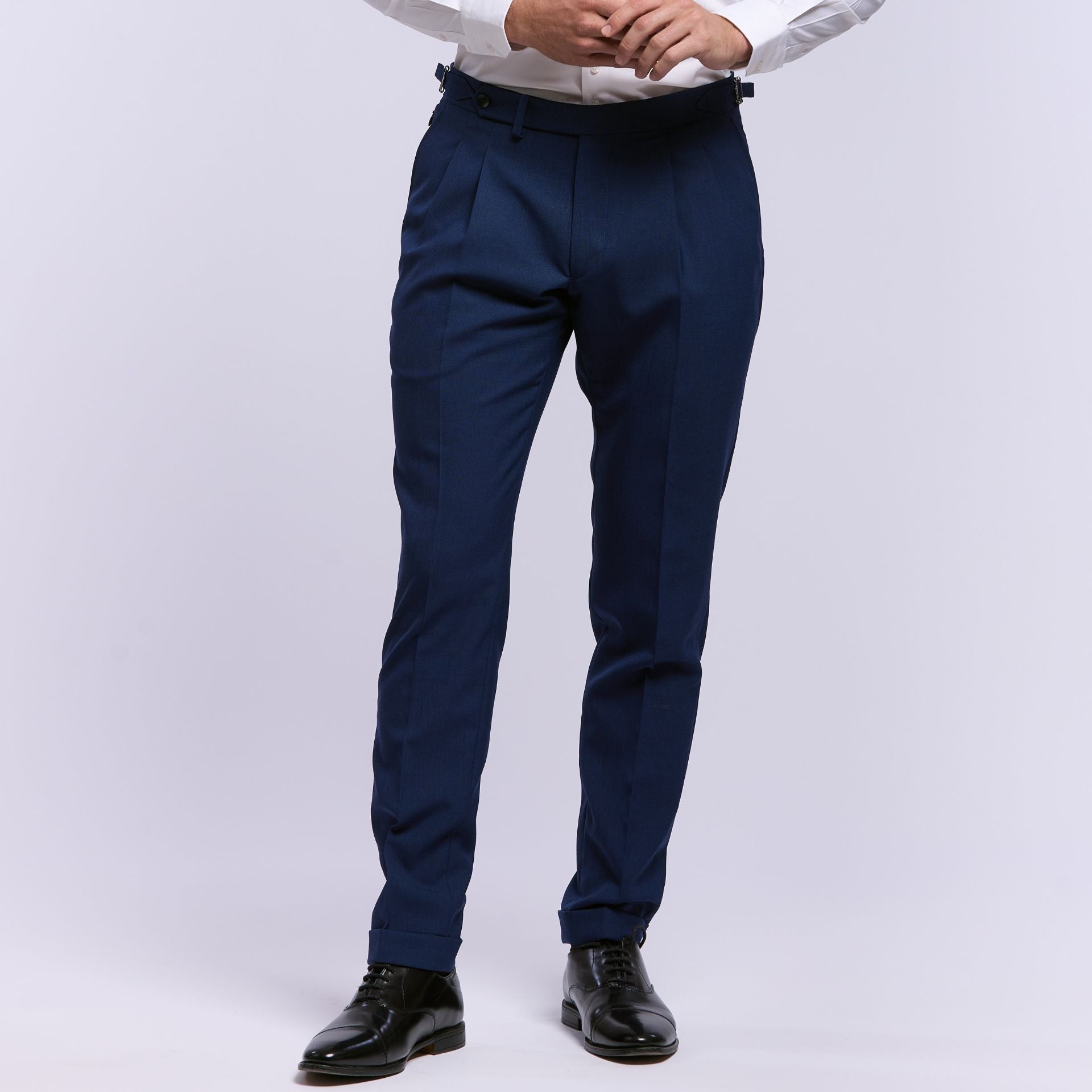 Wrinkle-free suit in Tonik wool®, half lined