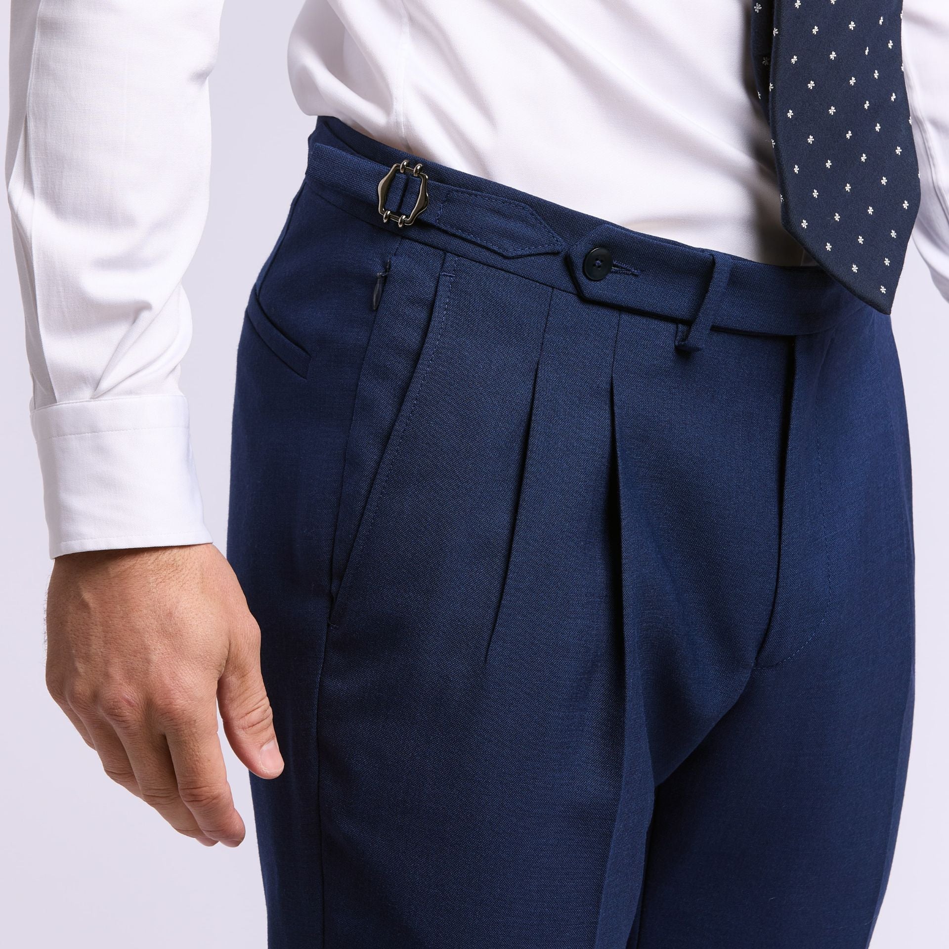 Wrinkle-free suit in Tonik wool®, half lined