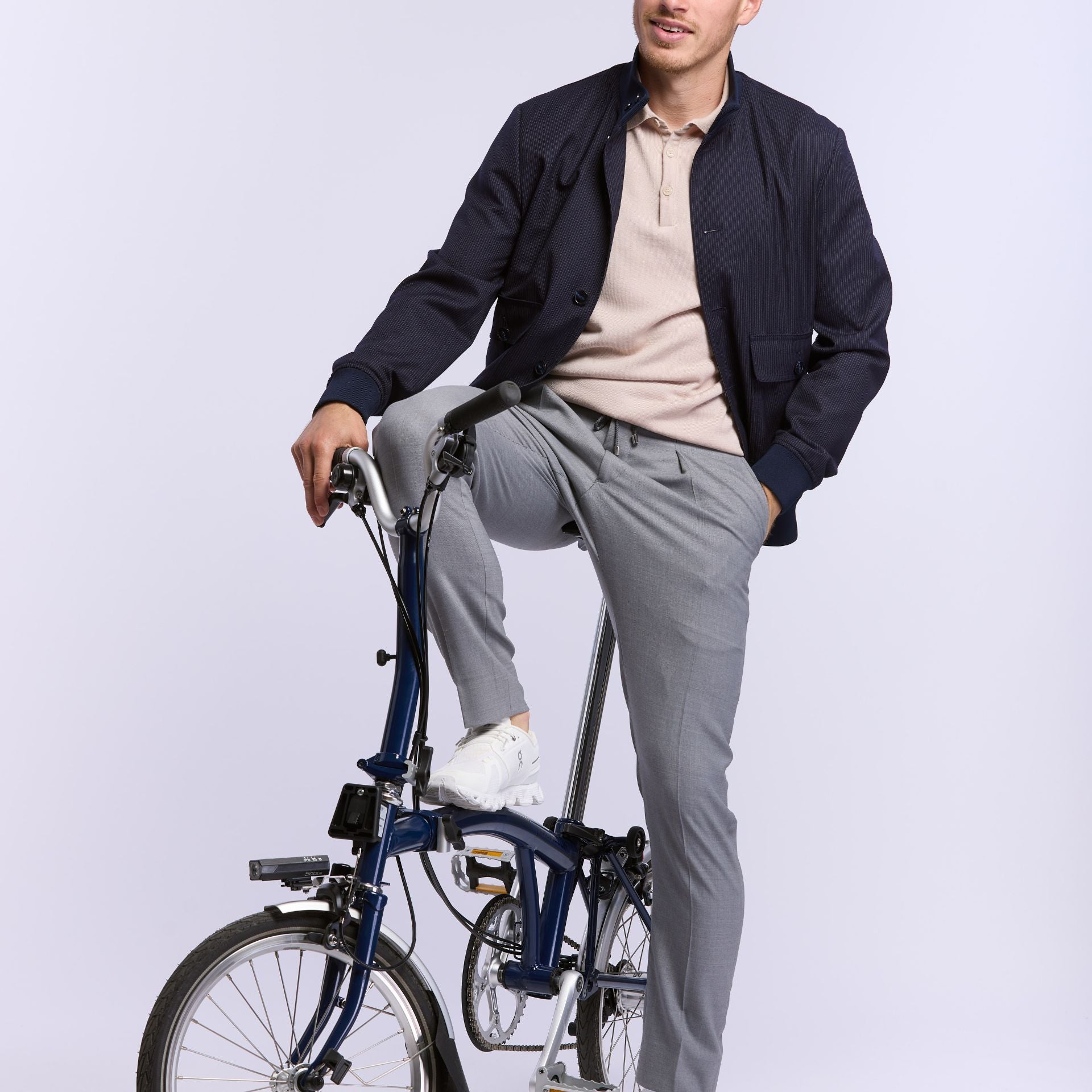 pull merinos col polo Amsterdam sable Wolbe