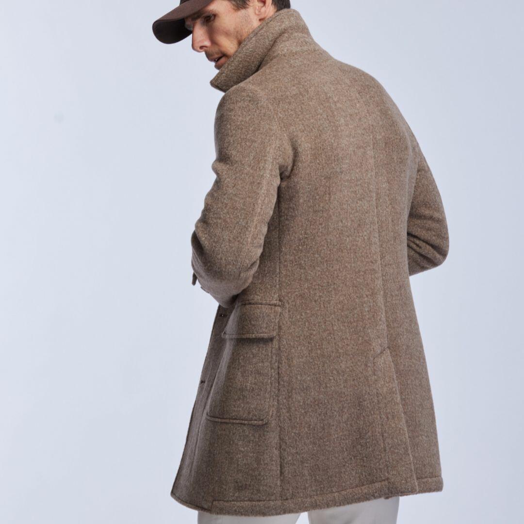 Manteau chaud et très léger en laine de baby lama, Courchevel