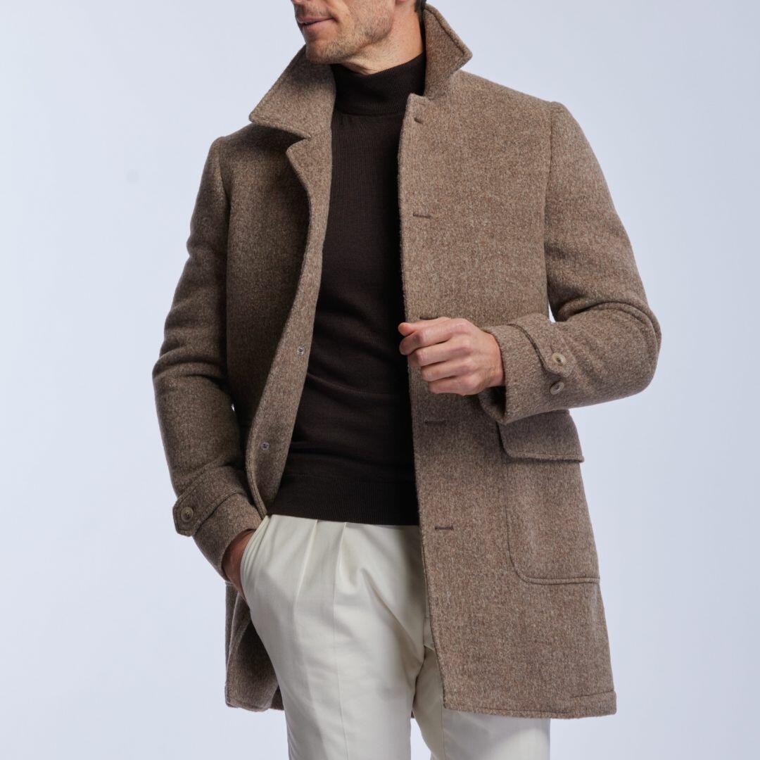 Manteau chaud et très léger en laine de baby lama, Courchevel