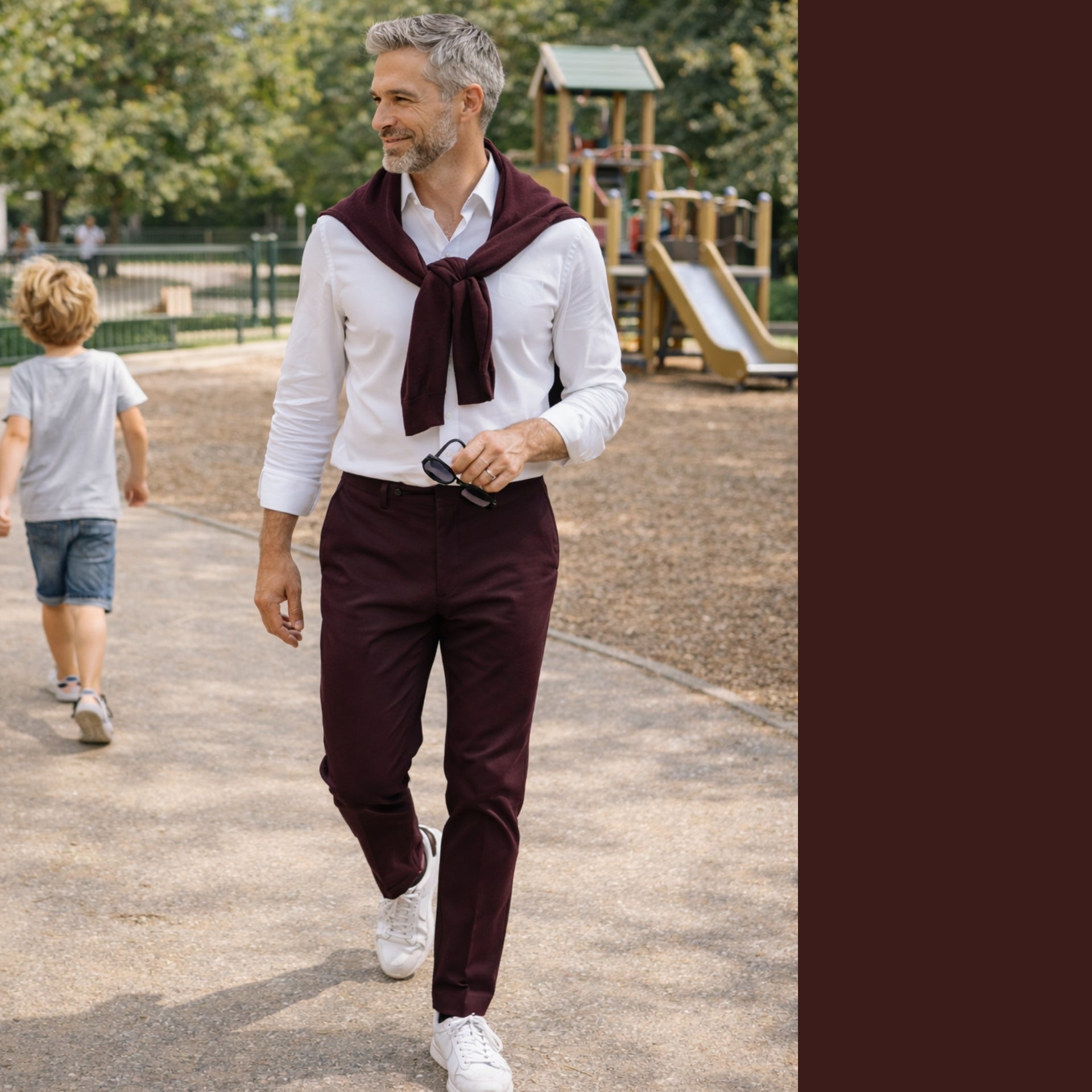 Adrien stretch cotton city pants