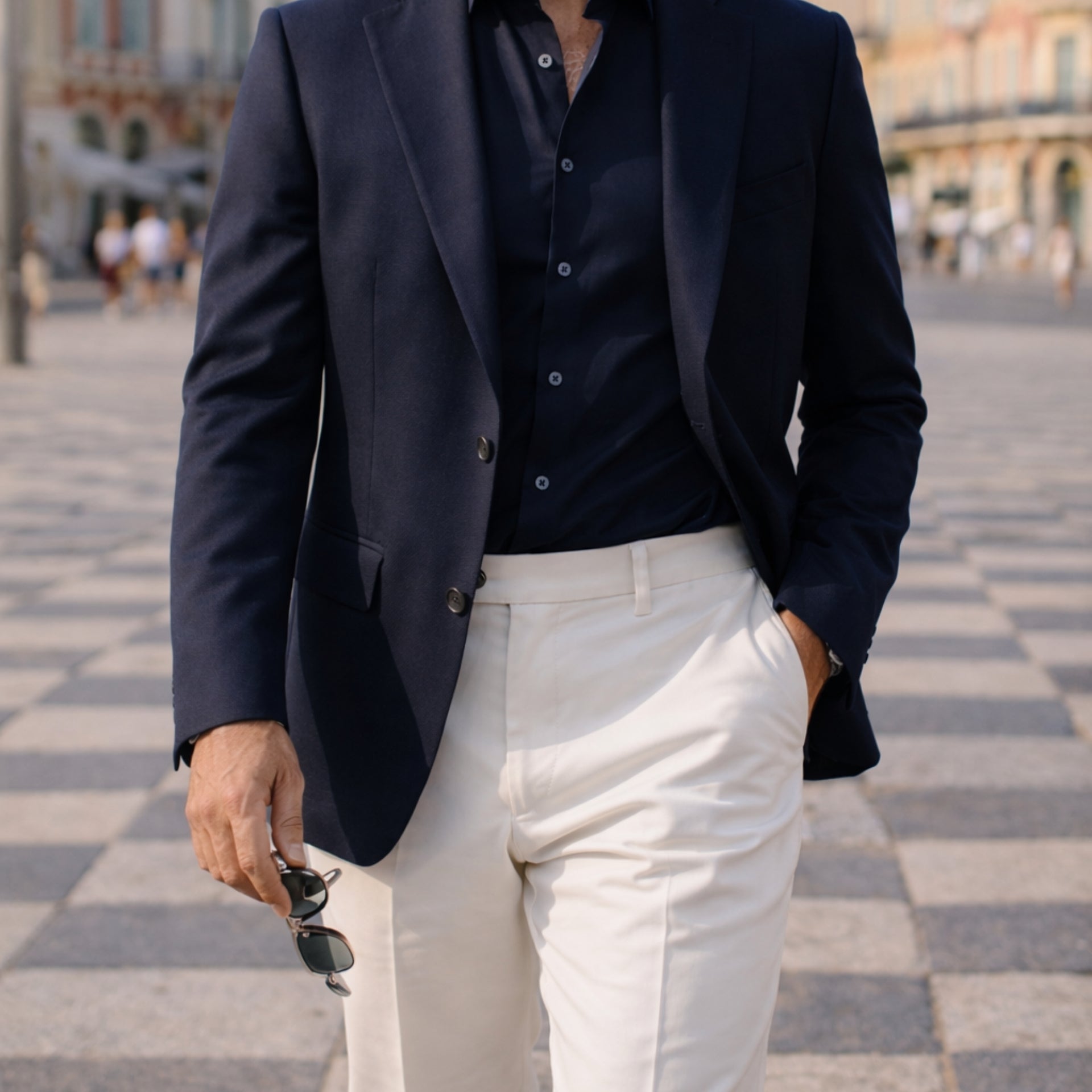 Adrien stretch cotton city pants