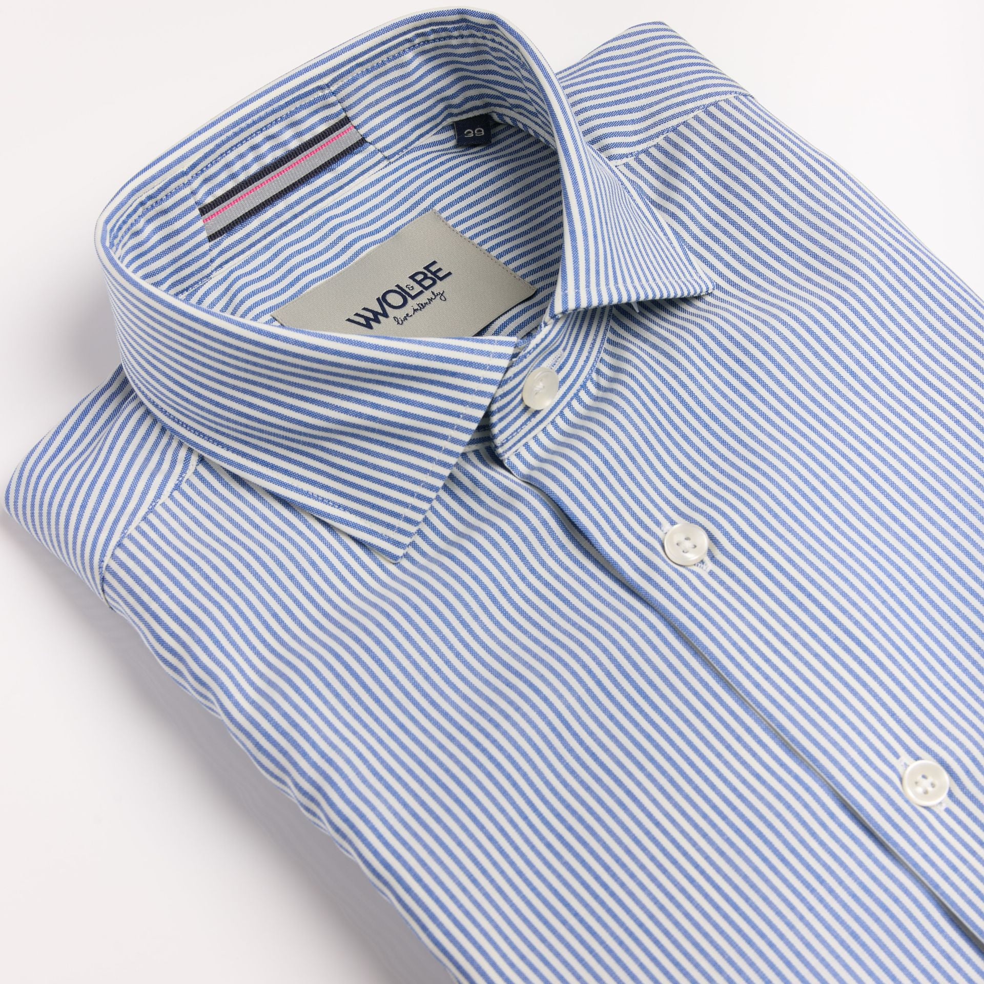Chemise 72 heures rayée en merinos