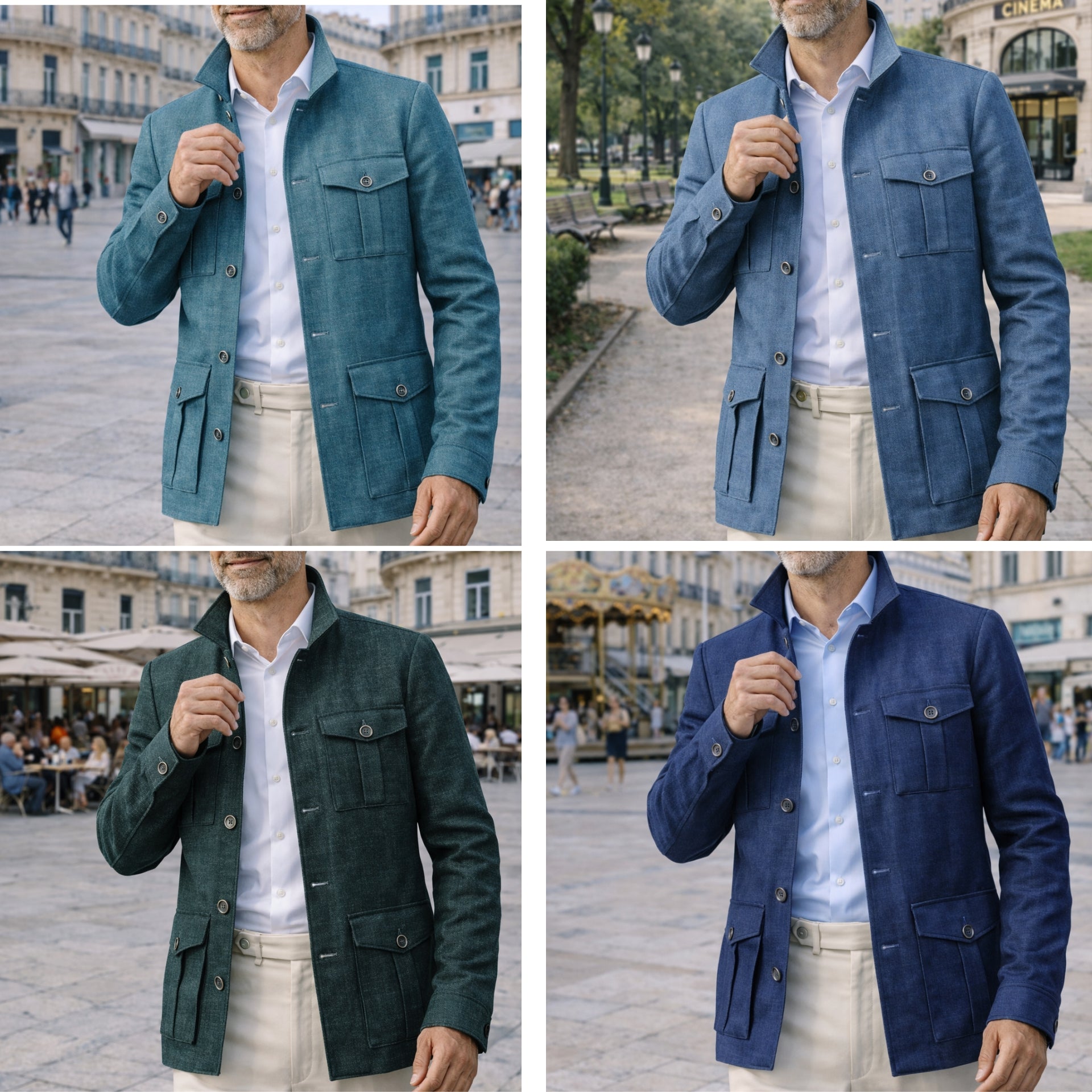 Saharienne merinos soie et lin, Hoggar