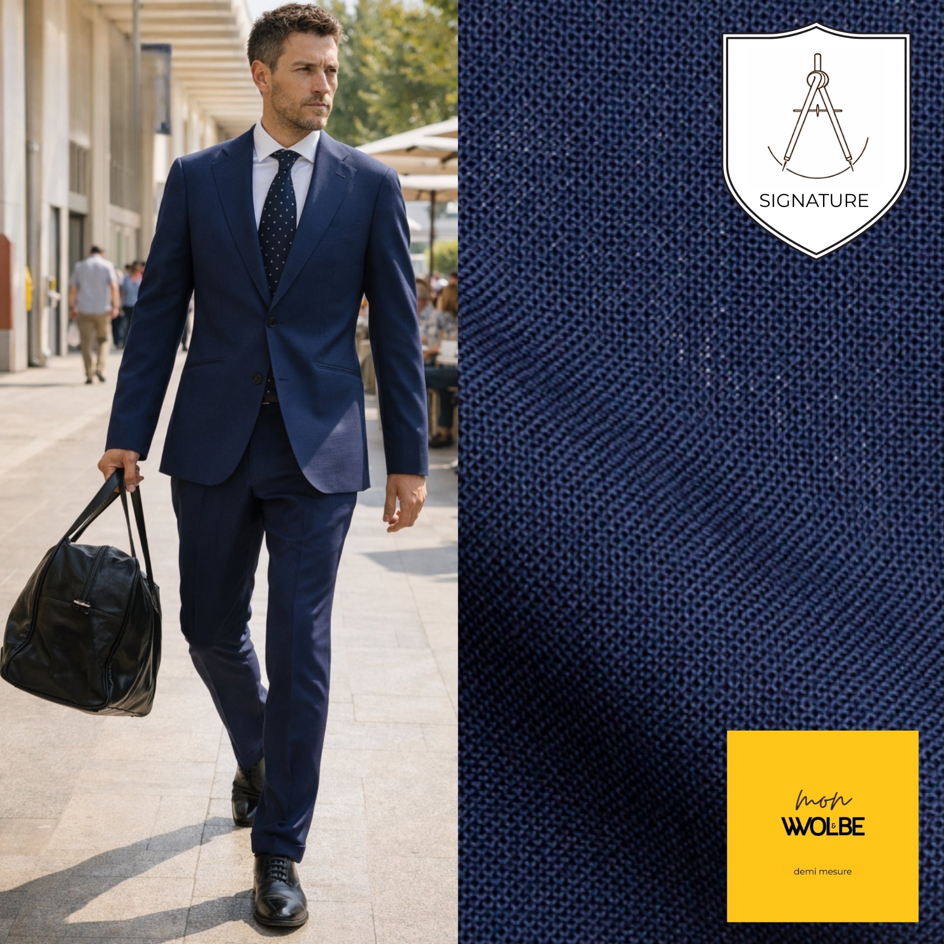 Costume en Twisted Wool, ligne Signature