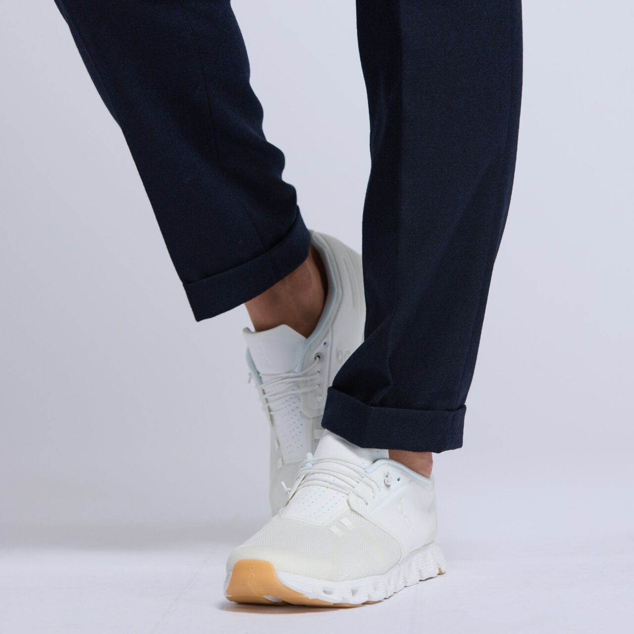 city pant flanelle Frison bleu Wolbe C