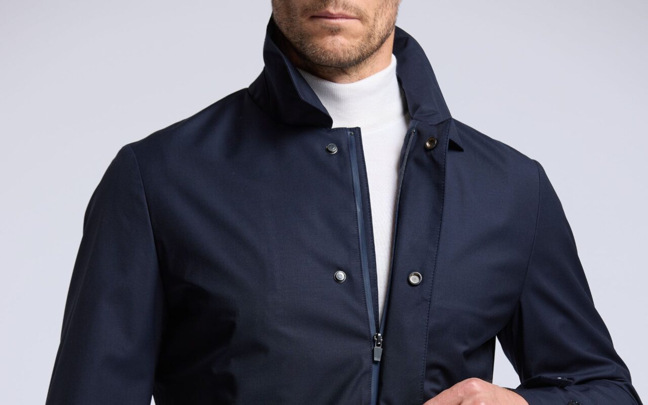 imperméable Cassius Loro Piana Storm System bleu