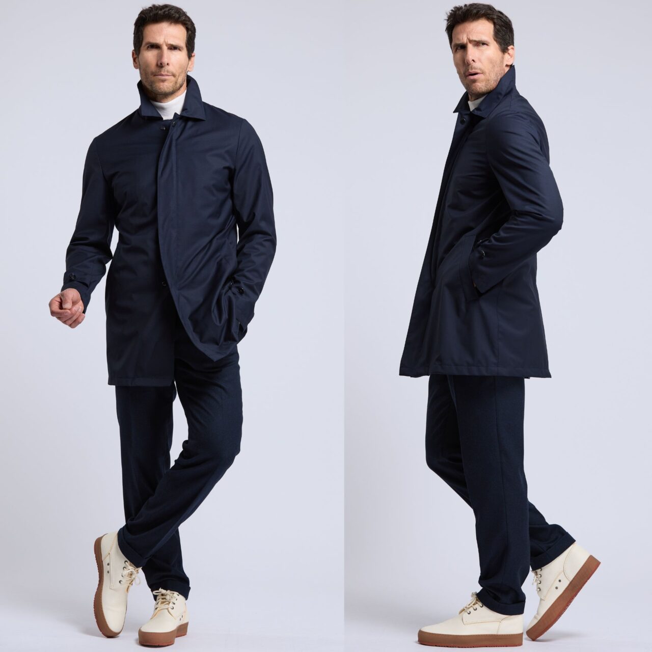 imperméable Cassius Loro Piana Storm System bleu