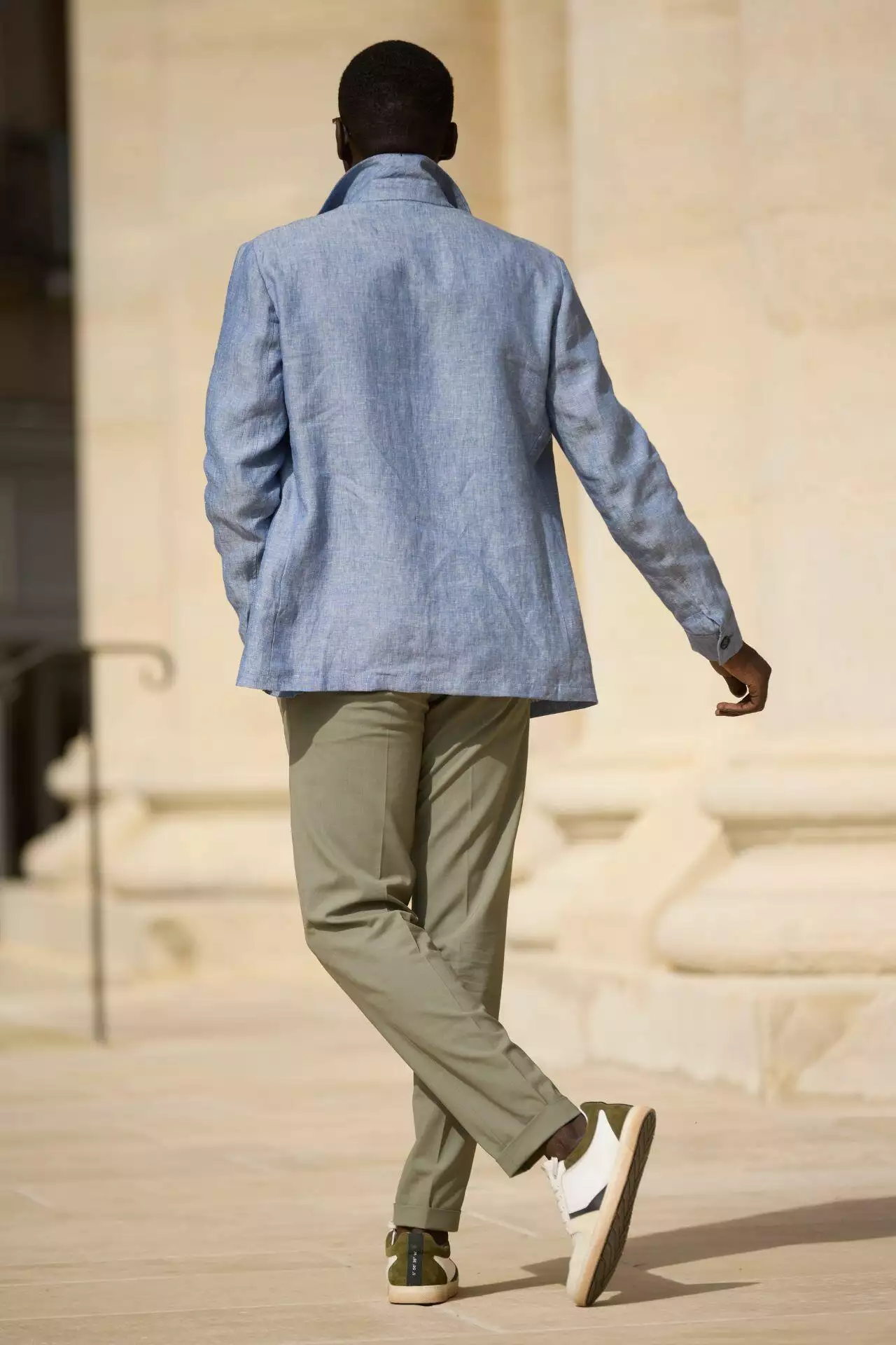 veste à col chevalière Matisse en lin H