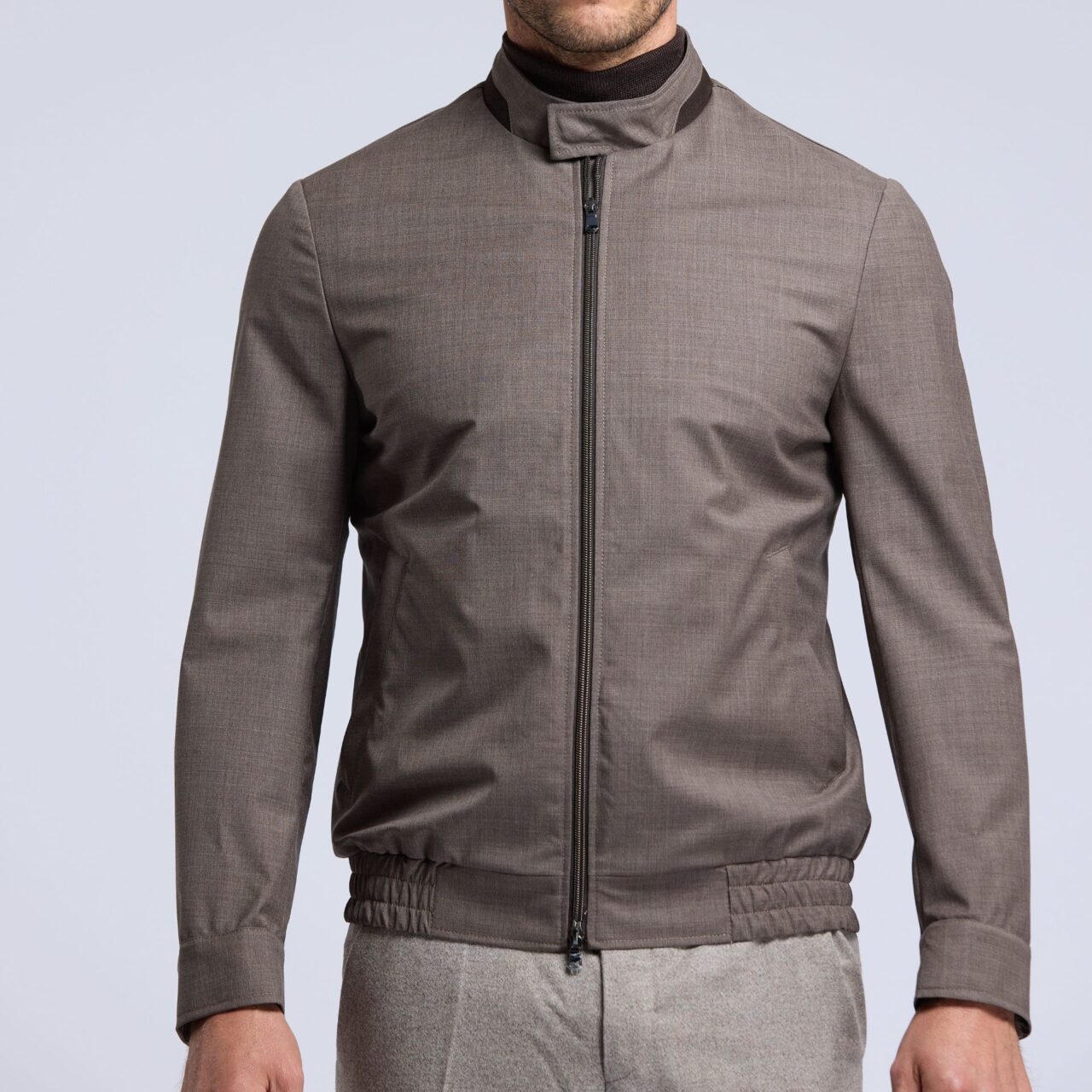 blouson Harrington en Storm System Loro Piana Wolbe_C